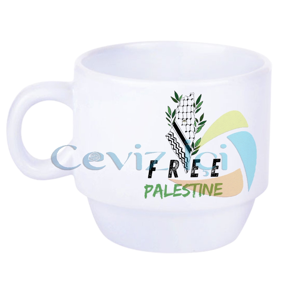 Free%20Palestine%20Standlı%204’lü%20Fincan%20Takımı